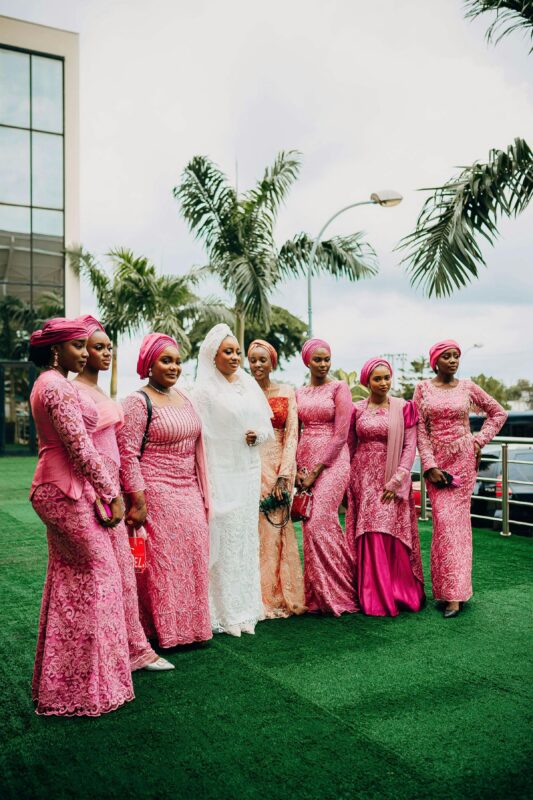 mariage avec filles d'honneur